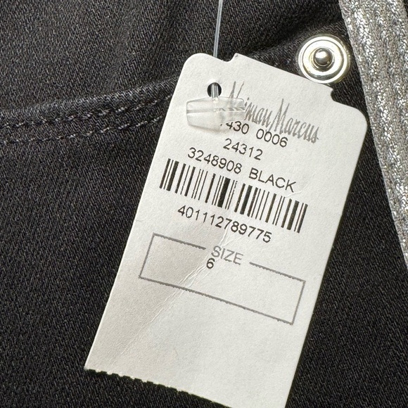 Good American Good Legs Athletic Stripe Jeans in Black Size 6/28 - Picture 7 of 11